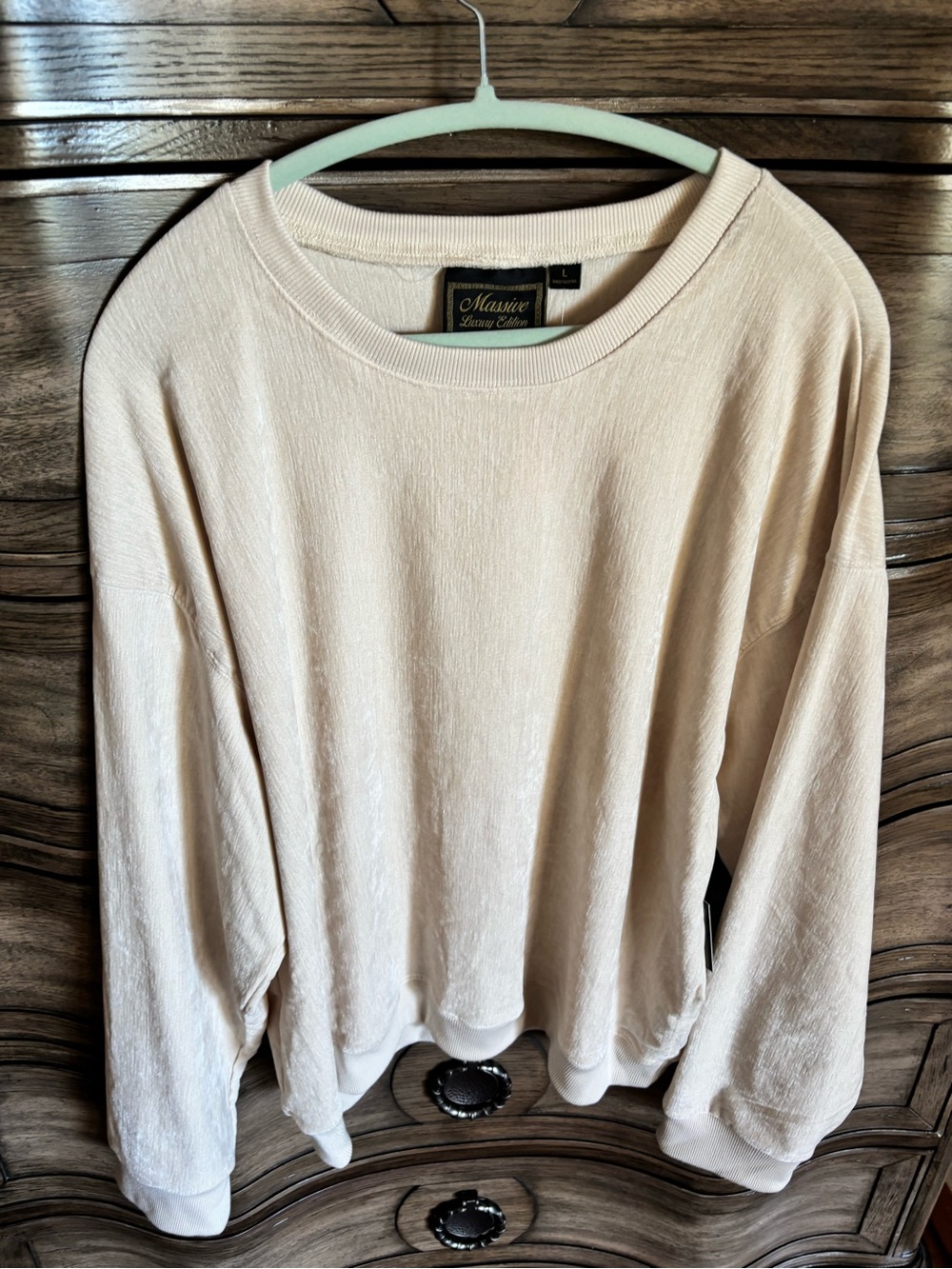 Massive Luxury Edition Men’s Cream Crewneck Shirt